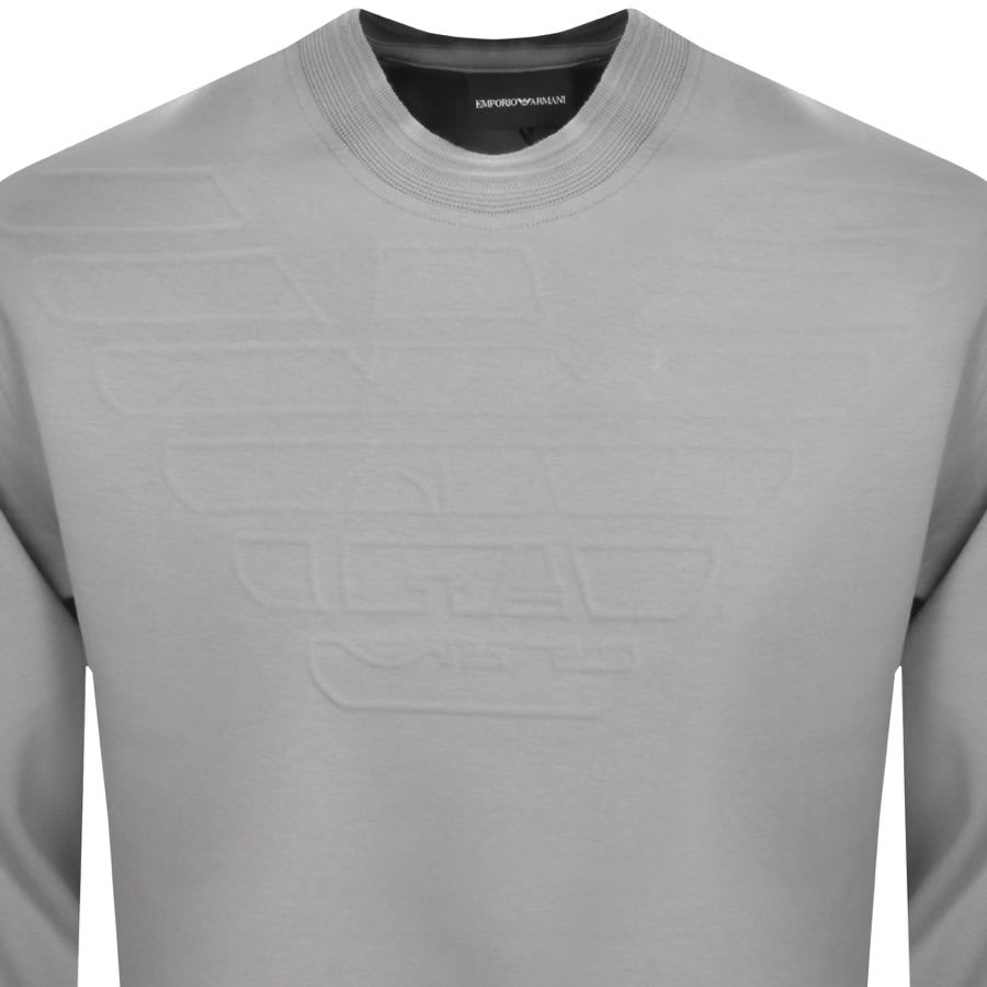 Emporio Armani Crew Neck Logo Sweatshirt Grey